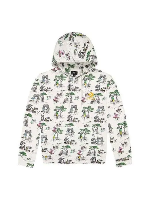 Толстовка Men's Converse x Union Crossover Full Print Printing Casual White — изображение 1 из 3, белый