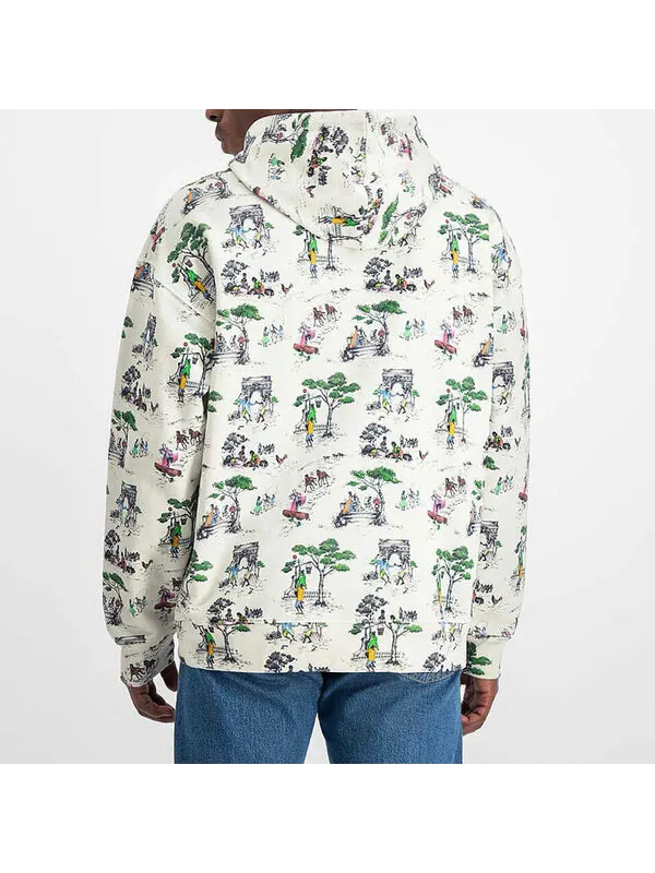 Толстовка Men's Converse x Union Crossover Full Print Printing Casual White — изображение 3 из 3, белый