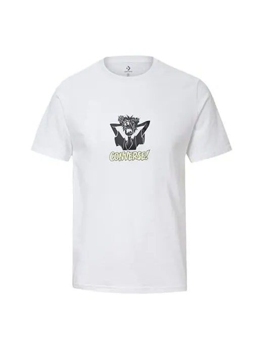 Футболка men's x scooby doo crossover cartoon character short sleeve white Converse — изображение 1 из 1, белый