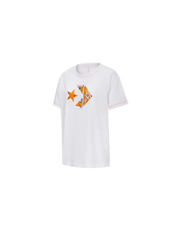 Футболка canvas shoes logo print short-sleeved white Converse — изображение 3 из 3, белый