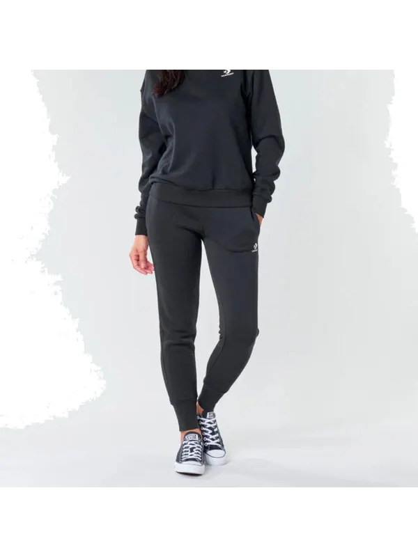 Брюки embroidered star chevron pants 'black' Converse — изображение 3 из 3, черный
