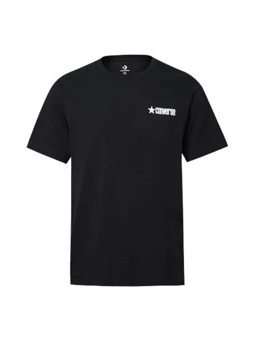 Футболка men's contrasting colors plaid short sleeve black Converse — изображение 1 из 2, черный