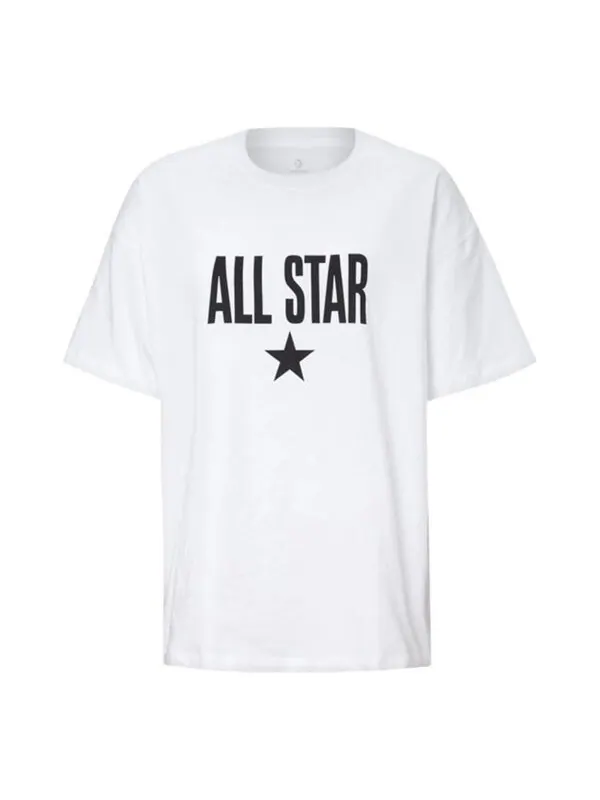 Футболка all star t-shirt 'white black' Converse — изображение 1 из 3, белый/черный
