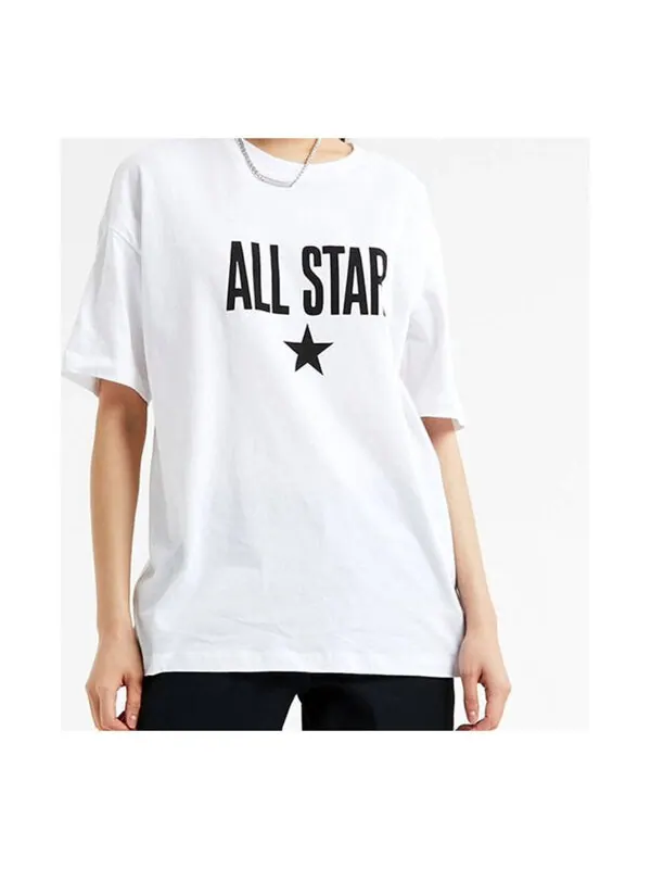 Футболка all star t-shirt 'white black' Converse — изображение 3 из 3, белый/черный