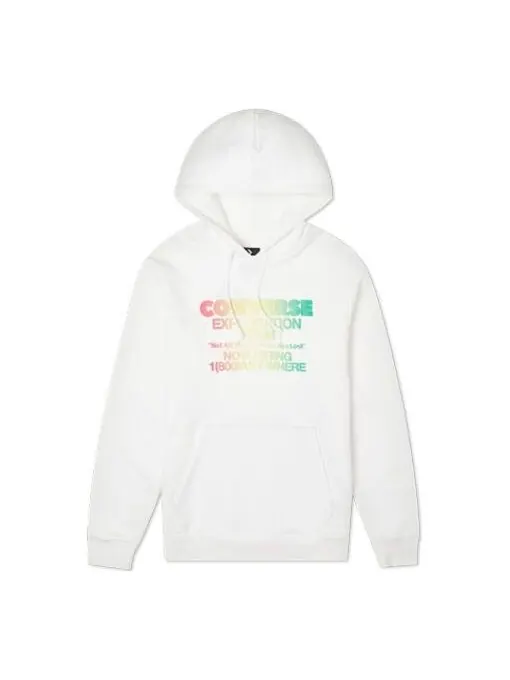 Толстовка exploration team pullover hoodie 'white' Converse — изображение 1 из 4, белый