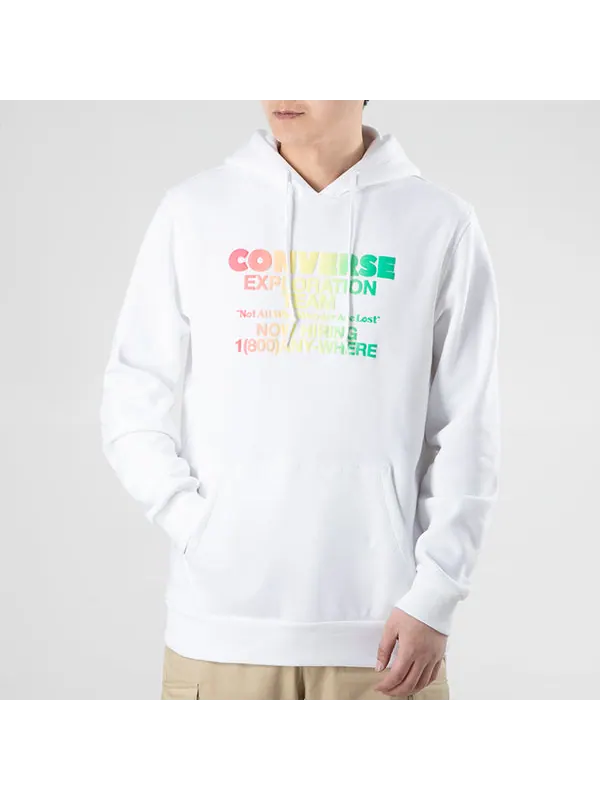 Толстовка exploration team pullover hoodie 'white' Converse — изображение 3 из 4, белый