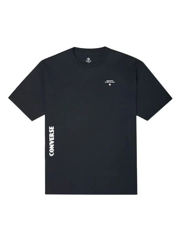 Футболка worldwide class t-shirt 'black' Converse — изображение 1 из 3, черный