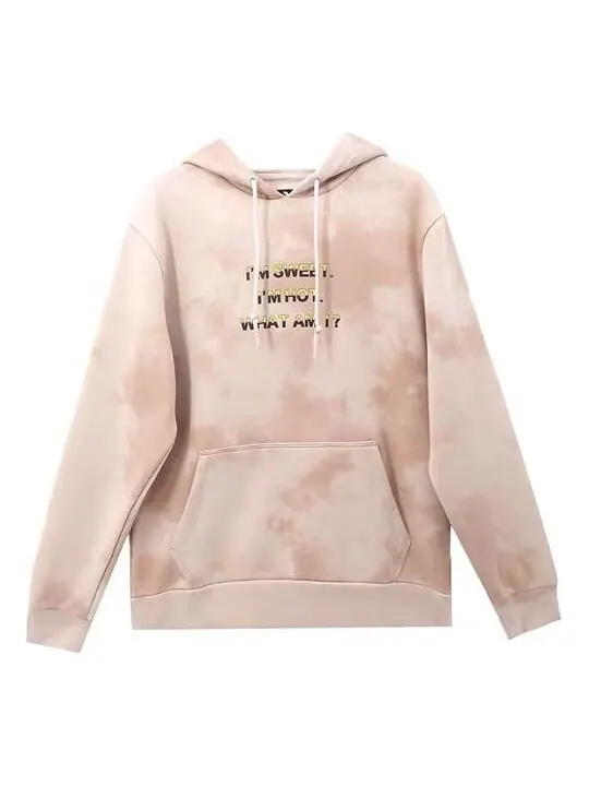 Толстовка Men's Converse Tie Dye Gradient Casual Sports Pullover Pink — изображение 1 из 2, розовый