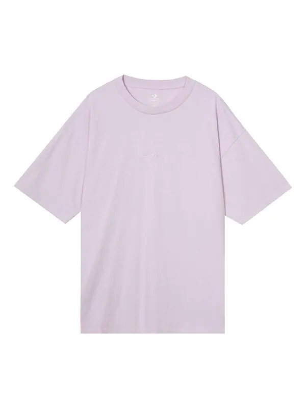 Футболка jack purcell washed retro loose knit short sleeve couple style purple Converse — изображение 1 из 2, фиолетовый