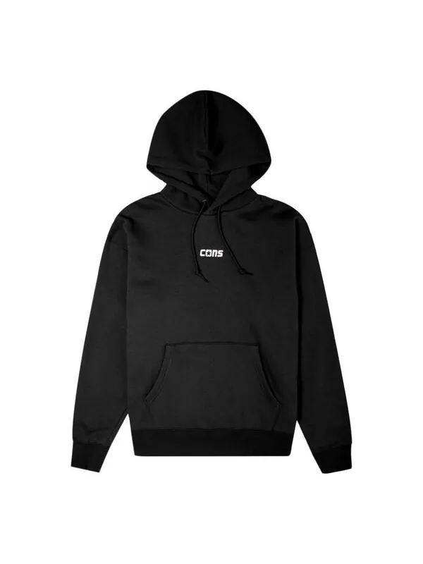 Толстовка pullover hoodie 'black' Converse — изображение 1 из 2, черный