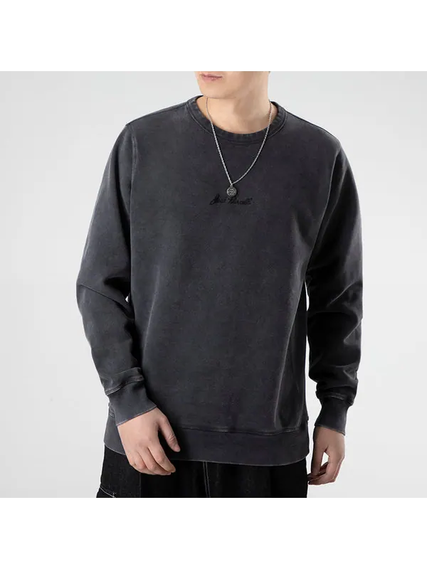 Свитер jack purcell pullover crewneck sweatshirt 'black' Converse — изображение 3 из 4, черный