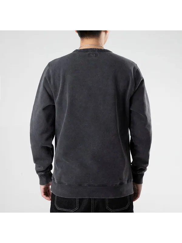 Свитер jack purcell pullover crewneck sweatshirt 'black' Converse — изображение 4 из 4, черный