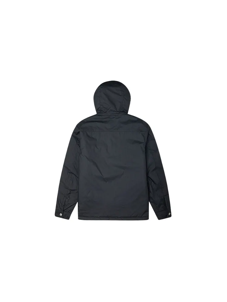 Куртка Men's Converse Casual Sports Cargo Hooded Long Sleeves Padded Black Jacket — изображение 2 из 5, черный