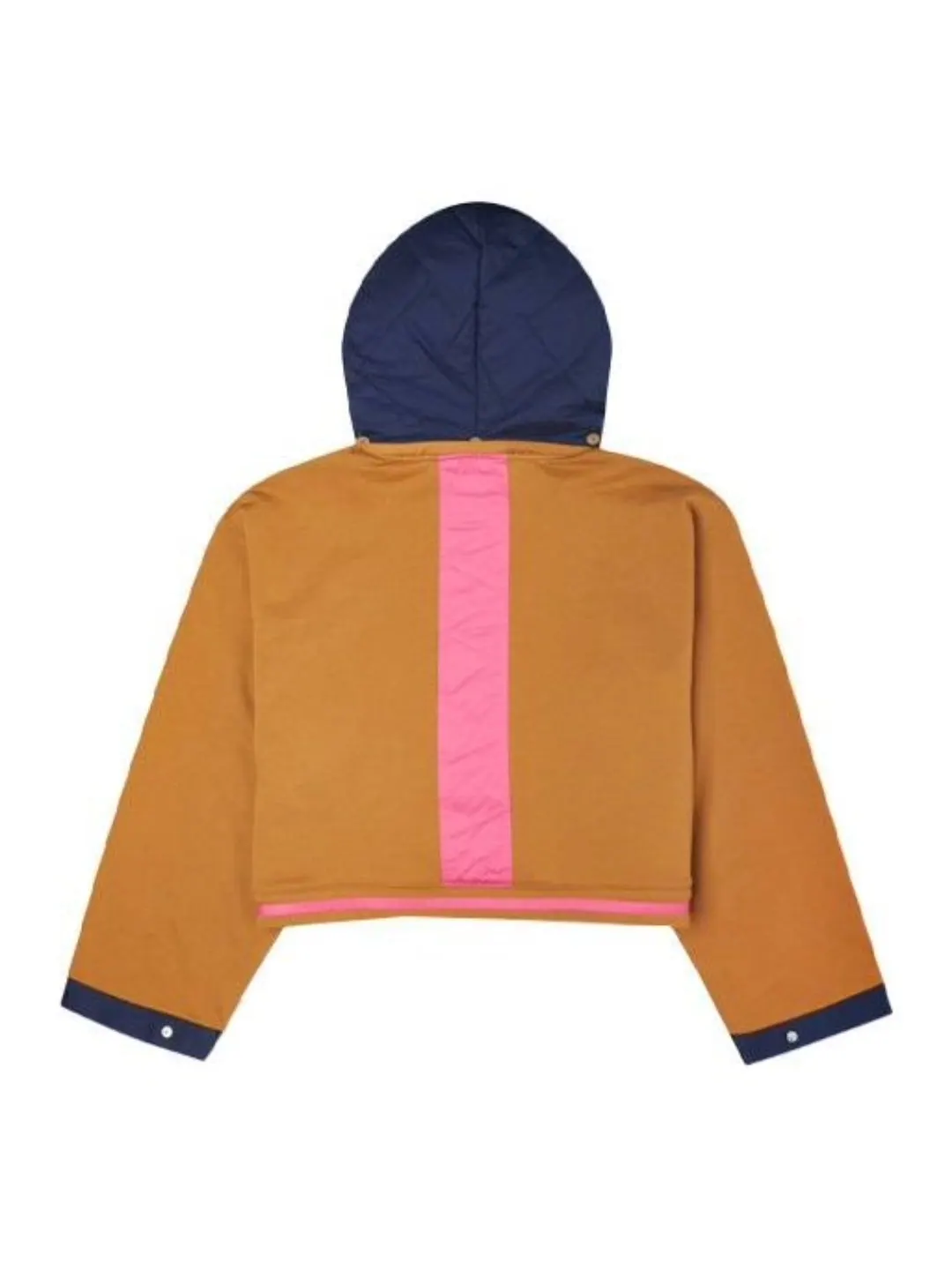Платье (WMNS) Converse Convertible Hoodie Dress 'Navy Tan' — изображение 2 из 5, темно-синий