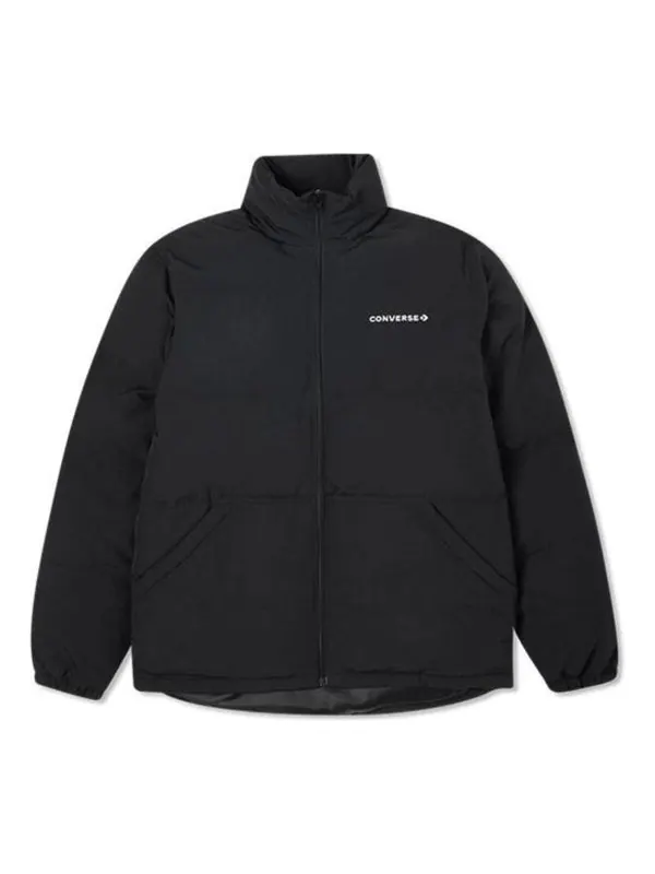 Куртка core puffer textile jacket 'black' Converse — изображение 1 из 2, черный