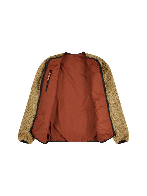 Куртка reversible polar fleece stay warm logo jacket Converse — изображение 3 из 4, бежевый