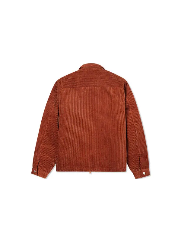 Куртка Converse Retro Solid Color Corduroy Jacket Red Brown — изображение 2 из 4, коричневый