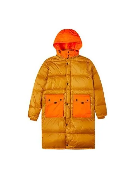 Куртка Converse Counter Climate Long Down Jacket 'Wheat' — изображение 1 из 5, оранжевый