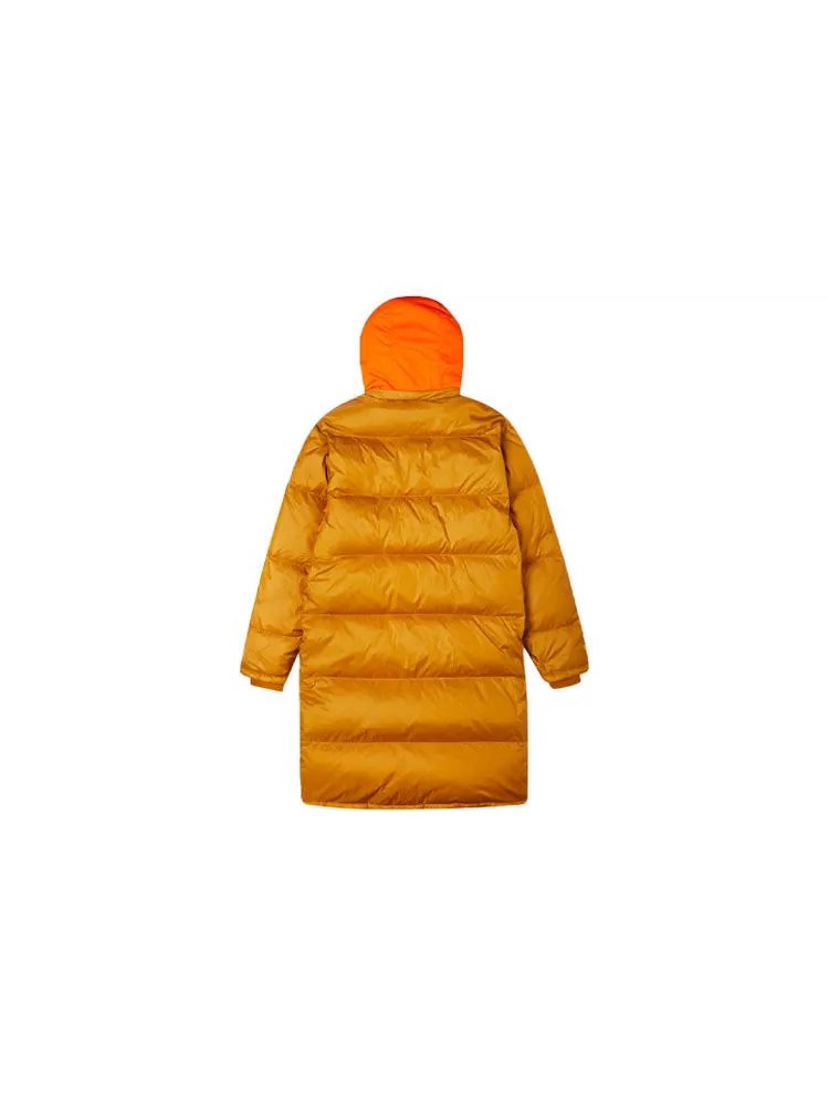 Куртка Converse Counter Climate Long Down Jacket 'Wheat' — изображение 2 из 5, оранжевый