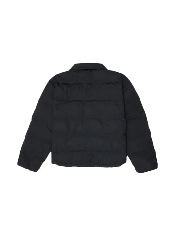 Куртка short down puffer jacket 'black' Converse — изображение 2 из 2, черный
