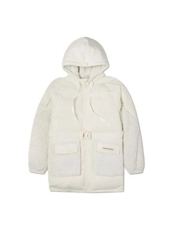Куртка down short jacket 'white' Converse — изображение 1 из 2, белый/черный