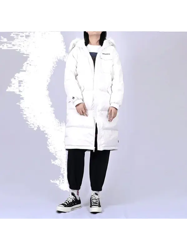 Куртка long down jacket 'white' Converse — изображение 3 из 3, белый