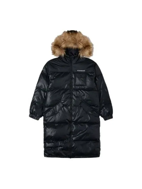 Куртка long down jacket 'black' Converse — изображение 1 из 2, черный