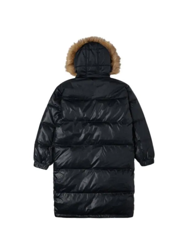 Куртка long down jacket 'black' Converse — изображение 2 из 2, черный