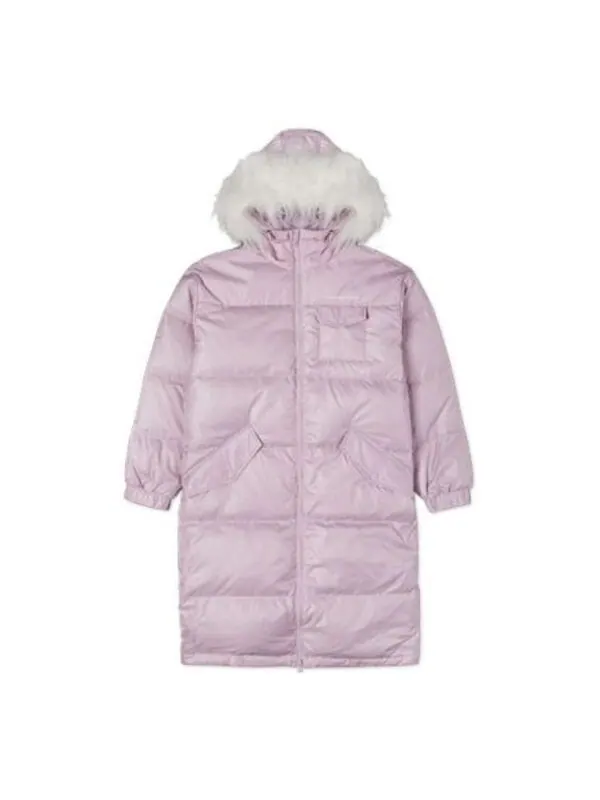 Куртка long down jacket 'pink' Converse — изображение 1 из 2, розовый