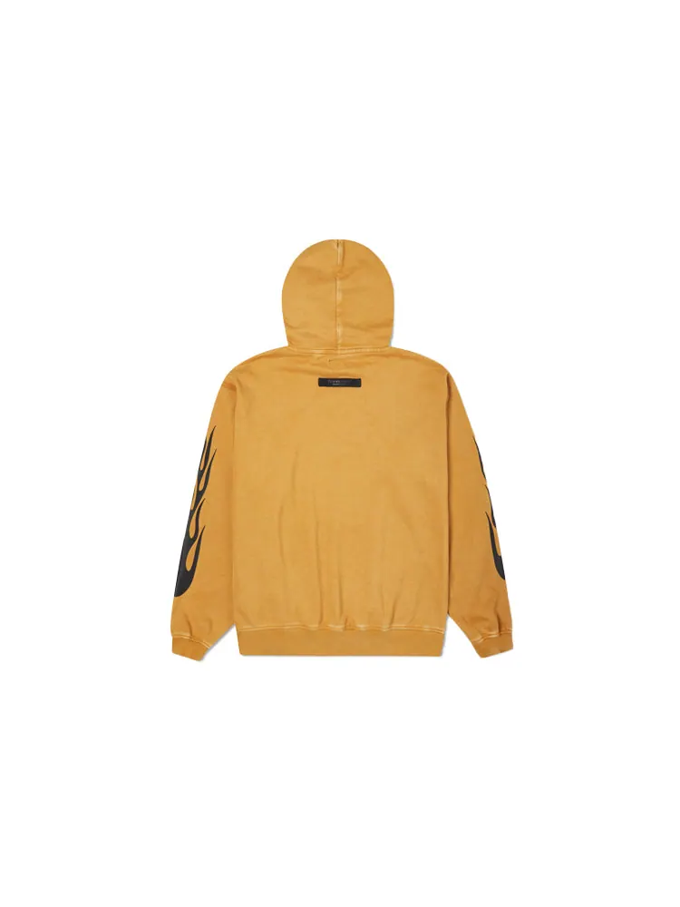 Худи Converse Court-Ready Cloud Washed Graphic Hoodie 'Wheat' — изображение 2 из 2, желтый