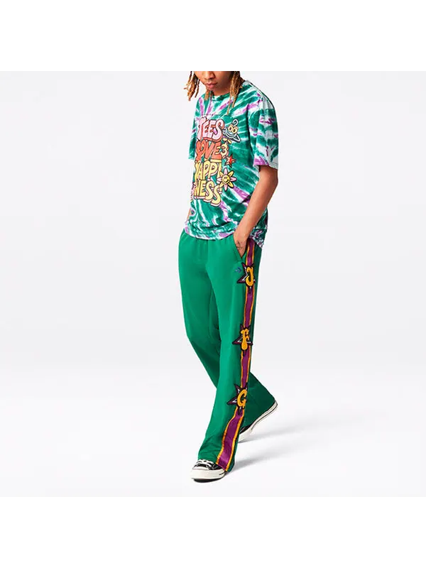 Футболка x joe freshgoods tie dye t-shirt 'evergreen' Converse — изображение 4 из 4, зеленый