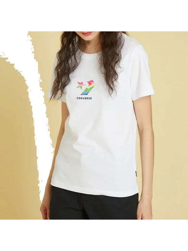 Футболка sun fill star chevron classic t-shirt 'white' Converse — изображение 3 из 3, белый