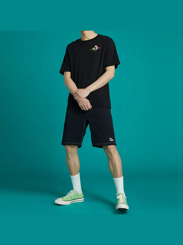 Шорты chuck taylor script shorts 'black' Converse — изображение 3 из 4, черный