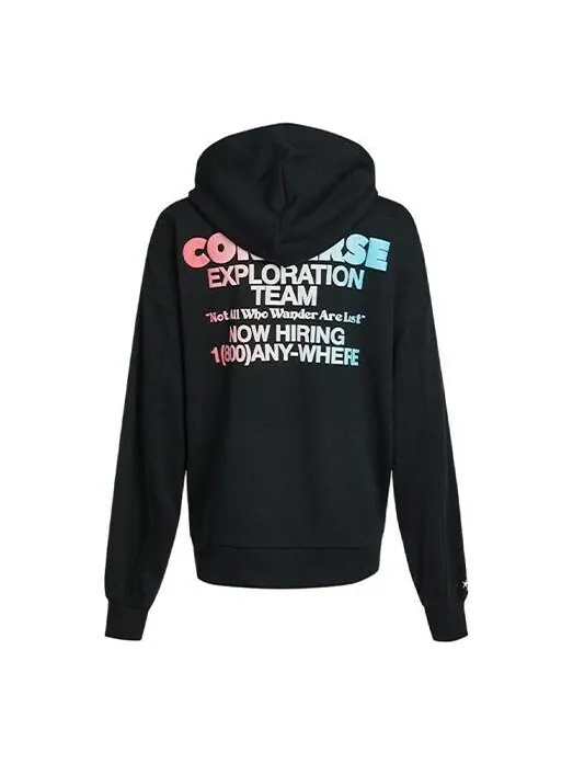 Толстовка exploration team hoodie 'black' Converse — изображение 1 из 3, черный