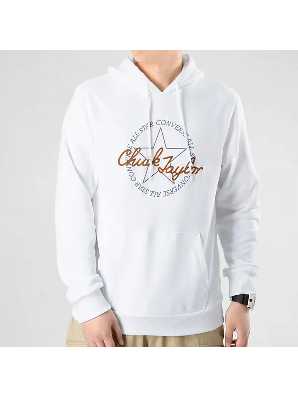 Толстовка deconstructed chuck patch pullover hoodie 'white' Converse — изображение 3 из 4, белый