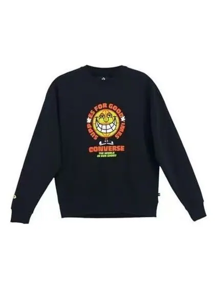 Свитер good times graphic pullover crew sweatshirt 'black' Converse