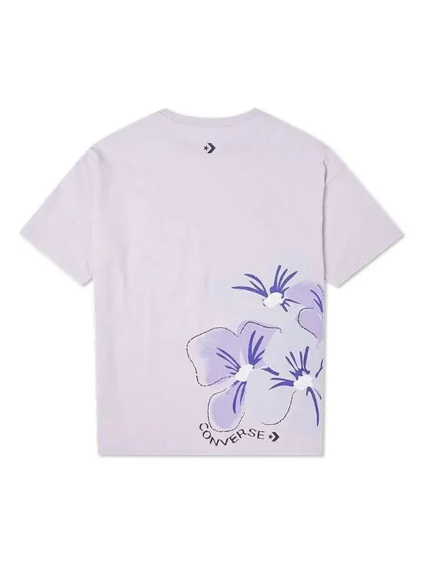 Футболка infinite lilac iwd oversized t-shirt 'purple' Converse — изображение 2 из 3, фиолетовый