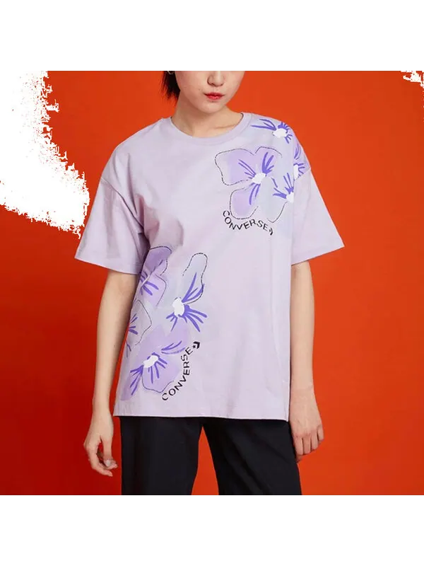 Футболка infinite lilac iwd oversized t-shirt 'purple' Converse — изображение 3 из 3, фиолетовый