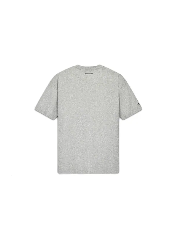 Футболка men's x thisisneverthat crossover logo printing sports round neck short sleeve light grey Converse, серый