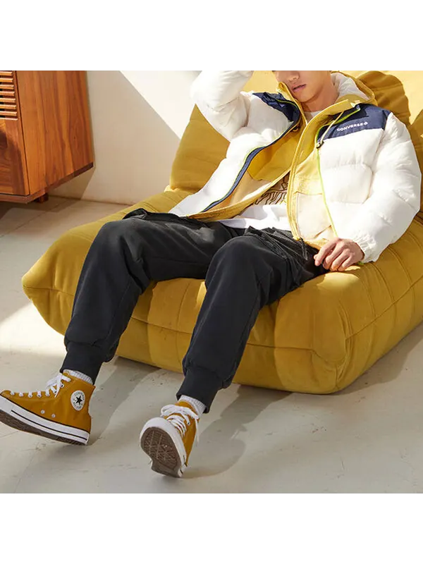 Куртка short down jacket 'white midnight navy' Converse — изображение 3 из 4, белый/темно-синий