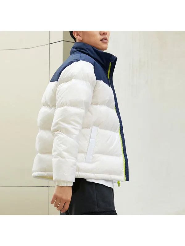 Куртка short down jacket 'white midnight navy' Converse — изображение 4 из 4, белый/темно-синий
