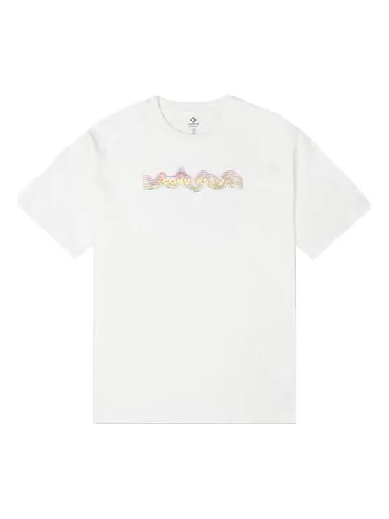 Футболка men's printing sports knit loose short sleeve white Converse — изображение 1 из 4, белый