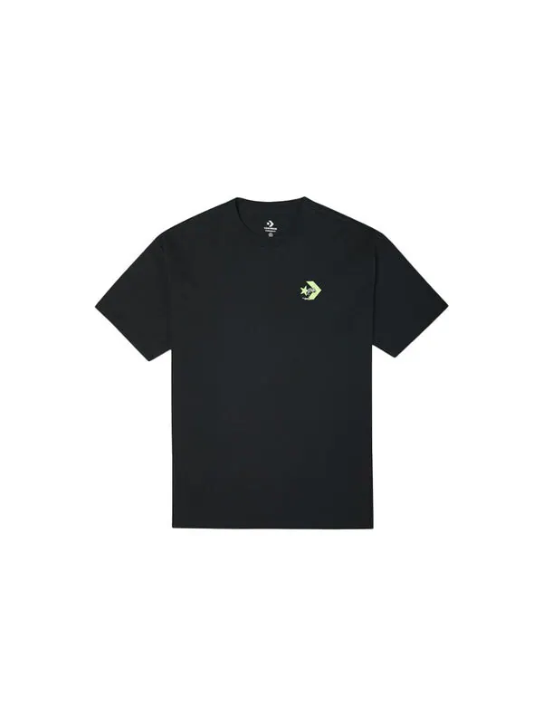 Футболка men's logo printing round neck short sleeve black Converse — изображение 2 из 4, черный