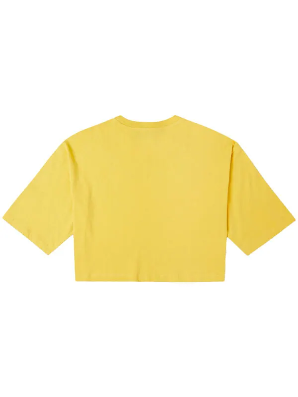 Футболка notebook doodle os crop tee gold straw yellow Converse — изображение 2 из 2, желтый