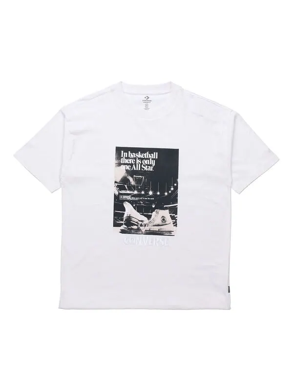 Футболка chuck taylor washed archive basketball t-shirt 'white' Converse — изображение 1 из 2, белый