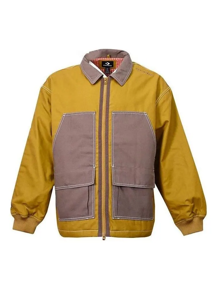 Куртка Converse Utility Canvas Shirt Jacket 'Wheat' — изображение 1 из 2, желтый