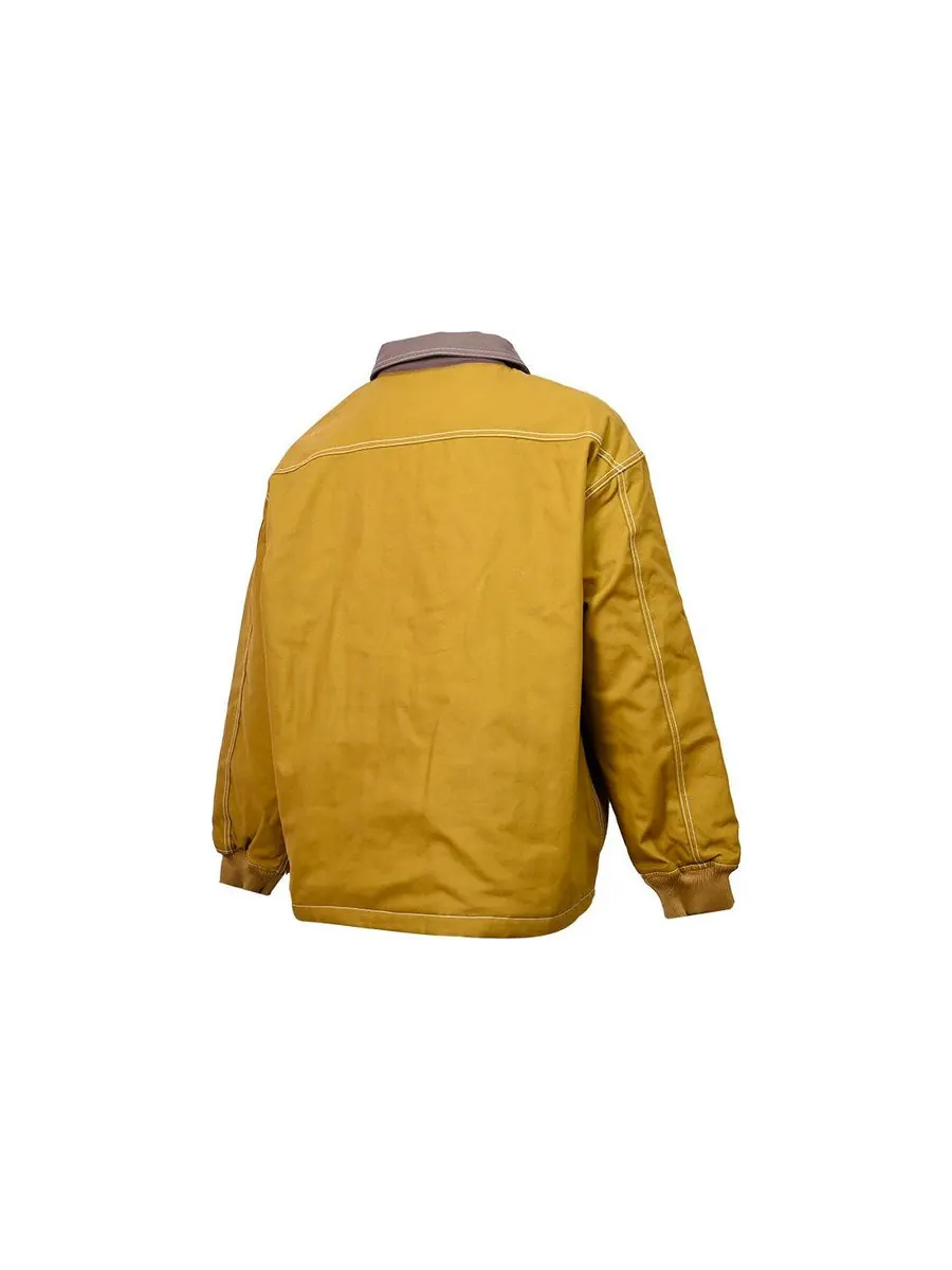 Куртка Converse Utility Canvas Shirt Jacket 'Wheat' — изображение 2 из 2, желтый