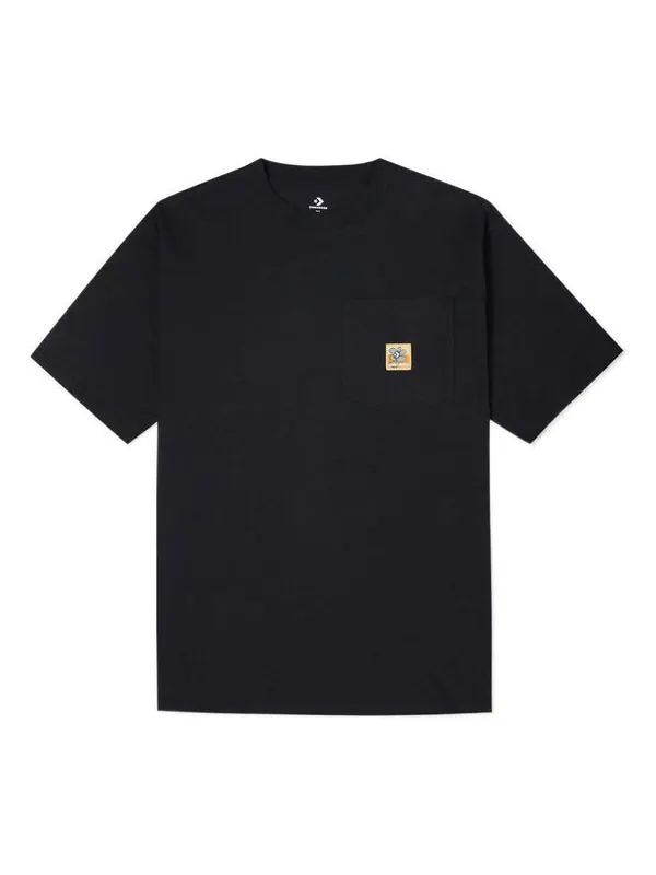 Футболка pocket tee 'black' Converse — изображение 1 из 2, черный