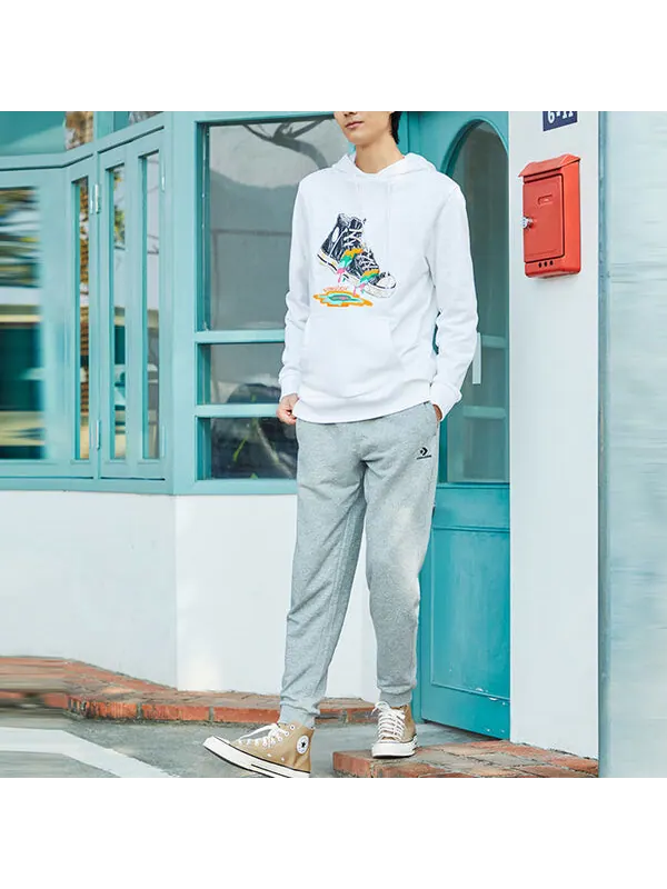 Толстовка Converse Shoes Printing Fleece Lined White — изображение 3 из 4, белый