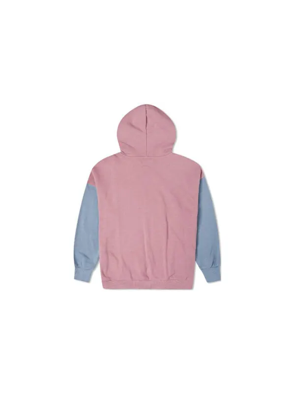 Толстовка oversized color-blocked pullover hoodie 'pink aura multi' Converse — изображение 2 из 2, розовый мульти